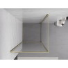 Mexen Exo-BR душ кабина с отварящи врати 80 x 80 см, прозрачен, злато