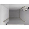 Mexen Exo-BR отваряща се душ кабина 80 x 85 см, прозрачна, златна - 8181-080-085-50-00