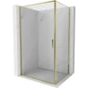 Mexen Exo душ кабина с врата 75 x 95 см, прозрачна, златна - 8181-075-095-50-00