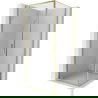 Mexen Exo душ кабина отваряема 95 x 95 см, прозрачна, златна - 8181-095-095-50-00