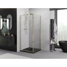 Mexen Exo-BR ъглова душ кабина 95 x 95 см, прозрачна, злато - 8181-095-095-50-00
