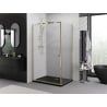Mexen Exo душ кабина с клапваща врата 100 x 95 см, прозрачна, златна - 8181-100-095-50-00