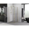 Mexen Exo-BR врата на душ кабина 100 x 100 см, прозрачна, златна - 8181-100-100-50-00