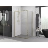 Mexen Exo-B отваряща се душ кабина 100 x 75 см, прозрачна, златна - 817-100-075-50-00