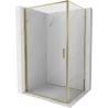 Mexen Exo душ кабина отваряща се 70 x 85 см, прозрачна, златна - 817-070-085-50-00