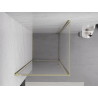 Mexen Exo-B сгъваема душ кабина 85 x 85 см, прозрачна, златна - 817-085-085-50-00