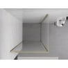 Mexen Exo душ кабина отваряща се 85 x 85 см, прозрачна, златна - 817-085-085-50-00