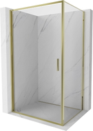 Mexen Exo-B отваряема душ кабина 70 x 100 см, прозрачна, златна - 817-070-100-50-00
