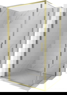 Mexen Exo душ кабина с врата 70 x 100 см, прозрачна, златна - 817-070-100-50-00