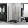 Mexen Exo сгъваема душ кабина 85 x 70 см, прозрачна, златиста - 816-085-070-50-00