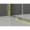 Mexen Exo сгъваема душ кабина 85 x 80 см, прозрачна, златна - 816-085-080-50-00