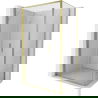 Mexen Exo сгъваема душ кабина 70 x 85 см, прозрачна, златна - 816-070-085-50-00