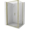 Mexen Exo сгъваема душ кабина 80 x 85 см, прозрачна, златна - 816-080-085-50-00