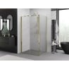 Mexen Exo сгъваема душ кабина 80 x 85 см, прозрачна, златна - 816-080-085-50-00