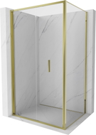 Mexen Exo-F сгъваема душ кабина 95 x 85 см, прозрачна, златиста - 816-095-085-50-00