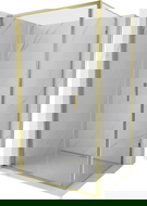 Mexen Exo сгъваема душ кабина 80 x 90 см, прозрачна, златна - 816-080-090-50-00