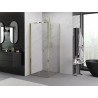 Mexen Exo-F сгъваема душ кабина 90 x 90 см, прозрачна, златна - 816-090-090-50-00