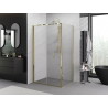 Mexen Exo-F сгъваема душ кабина 70 x 100 см, прозрачна, златна - 816-070-100-50-00