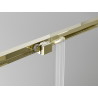 Mexen Exo-S плъзгаща се душ врата 105 см, прозрачна, златиста - 8151-105-000-50-00