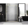 Mexen Exo-S Duo двойни плъзгащи душ врати 150 см, прозрачни, златни - 8152-150-000-50-00