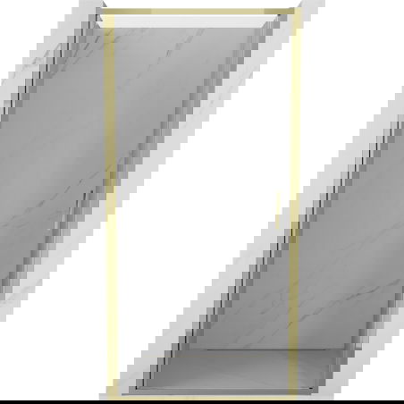 Mexen Exo врата за душ кабина с панти 95 см, прозрачни, златни - 817-095-000-50-00