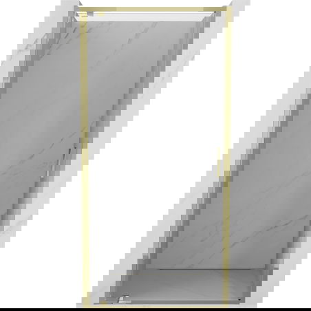 Mexen Exo отваряща се душ врата 70 cm, прозрачна, златна - 8181-070-000-50-00