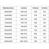Mexen Exo-BR люлеещи се душ врати 80 см, прозрачни, златни - 8181-080-000-50-00