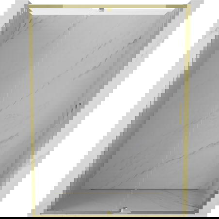 Mexen Exo душ врати на панти 150 см, прозрачни, златни - 819-150-000-50-00