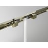 Mexen Exo плъзгаща се душ кабина 90 x 80 см, прозрачна, златна - 8151-090-080-50-00
