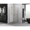 Mexen Exo плъзгаща се душ кабина 100 x 100 см, прозрачна, златна - 8151-100-100-50-00