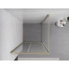 Mexen Exo-S плъзгаща се душ кабина 100 x 100 см, прозрачна, златна - 8151-100-100-50-00