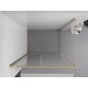 Mexen Exo плъзгаща се душ кабина 135 x 100 см, прозрачна, златна - 8151-135-100-50-00