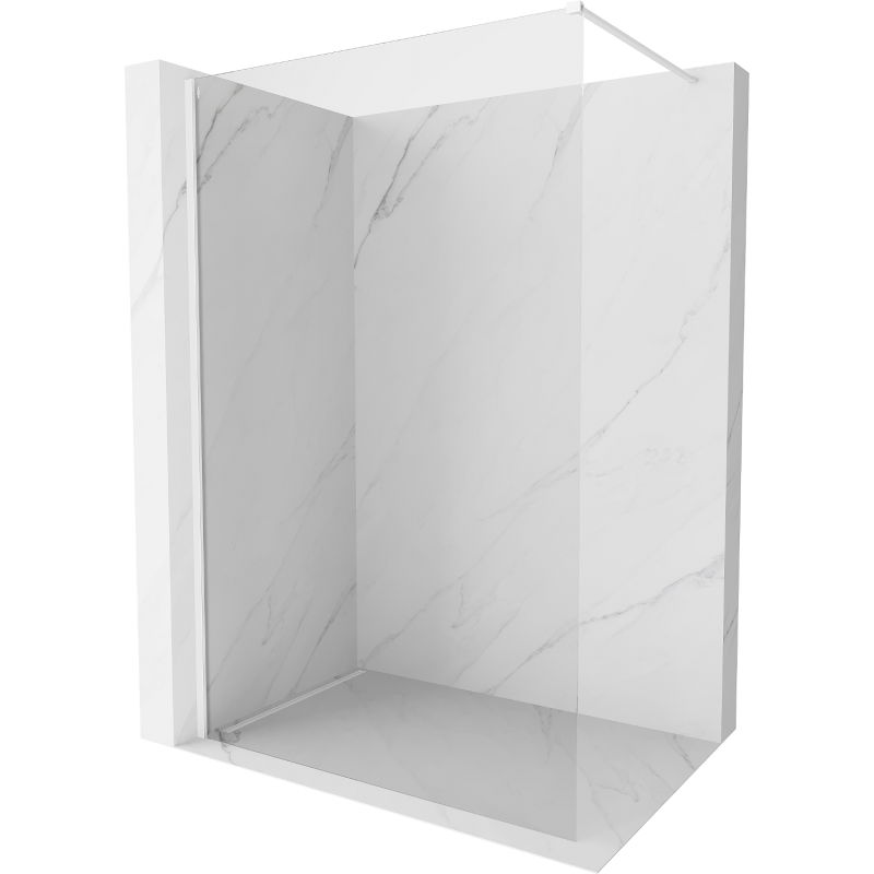Mexen Kioto-X стена за душ Walk-in 70 x 200 см, прозрачна 10 мм, бяла - 800-070-101-20-00-X