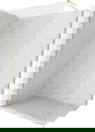 Mexen Kioto-X душ кабина Walk-in 70 x 200 см, прозрачна 10 мм, златиста четкана - 800-070-101-55-00-X