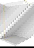 Mexen Kioto-X душ параван Walk-in 80 x 200 cm, прозрачен 10 mm, златист мат - 800-080-101-55-00-X