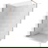Mexen Kioto-X душ стена Walk-in 80 x 200 cm, прозрачна 10 mm, розово злато - 800-080-101-60-00-X