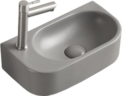 Mexen Viera умивалник за плота десен 40 x 21 см, светло сив мат - 21274061R