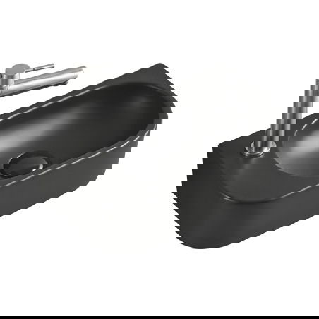 Mexen Viera дясна мивка за плот 40 x 21 см, черна мат - 21274085R