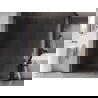 Mexen Kioto-X Душ стена Walk-in 80 x 200 cm, прозрачен 10 mm, четкана мед - 800-080-101-65-00-X