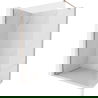 Mexen Киото-X душ кабина Walk-in 140 x 200 cm, прозрачен 10 mm, четкана мед - 800-140-101-65-00-X