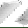 Mexen Kioto-X душ стена Walk-in 120 x 200 cm, прозрачно 10 mm, пистолетно сиво четкано - 800-120-101-66-00-X