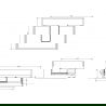 Mexen Box-A шкаф за мивка, 60 см, 1 чекмедже, бял мат - 91AX0-0600-235-1-01