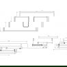 Mexen Box-A корпус шкаф под умивалник 80 см, 1 чекмедже, орех - 91AX0-0800-235-1-86