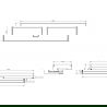Mexen Box-A корпус шкаф 160 см, 1 чекмедже, графит мат - 91AX0-1600-235-1-66