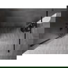 Mexen Kioto-X стена за душ Walk-in 60 x 200 cm, прозрачна 10 mm, черна - 800-060-101-70-00-X