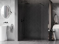 Mexen Kioto-X душ кабина Walk-in 70 x 200 см, прозрачно 10 мм, черно - 800-070-101-70-00-X