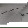 Mexen Kioto-X Душ параван Walk-in 100 x 200 см, прозрачен 10 mm, черен - 800-100-101-70-00-X