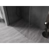 Mexen Kioto-X душ-панел за душ кабина Walk-in 150 x 200 см, прозрачен 10 мм, черен - 800-150-101-70-00-X