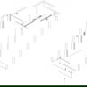 Mexen Kioto-X душ стена Walk-in 110 x 200 см, прозрачен 10 мм, матиран никел - 800-110-101-97-00-X