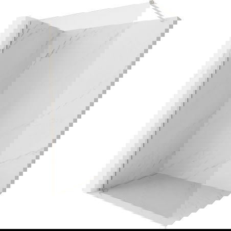 Mexen Kioto-X Душ за пешеходци 140 x 200 cm, прозрачно 10 mm, четкан никел - 800-140-101-97-00-X